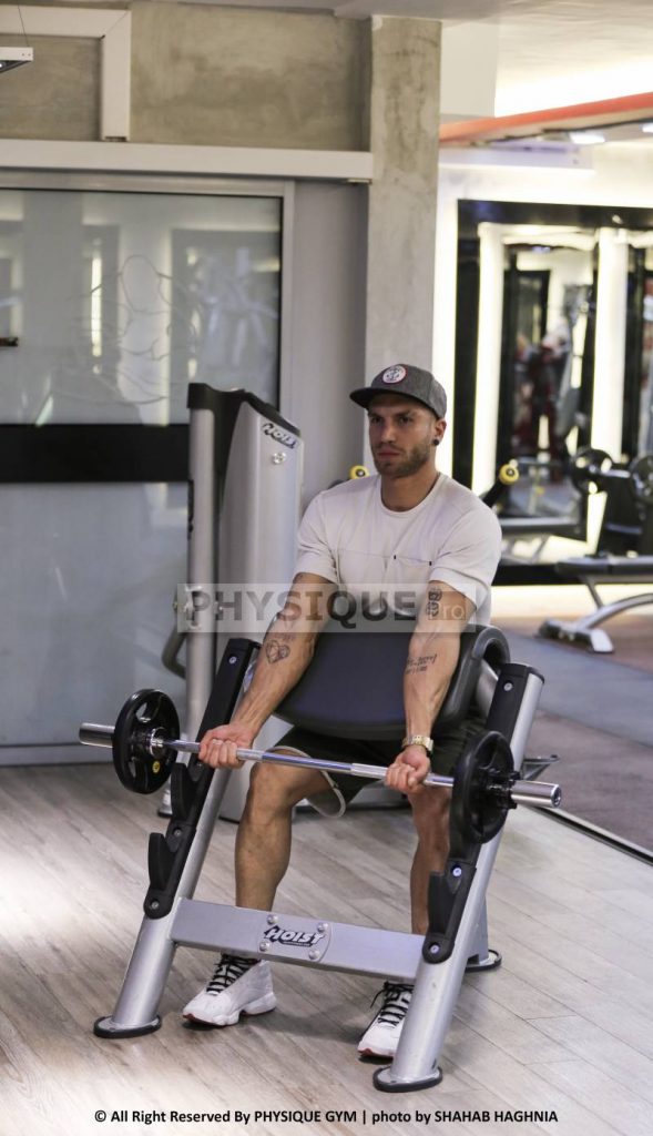 آموزش حرکت جلو بازو لاری میله صاف