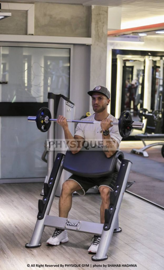 آموزش حرکت جلو بازو لاری میله صاف