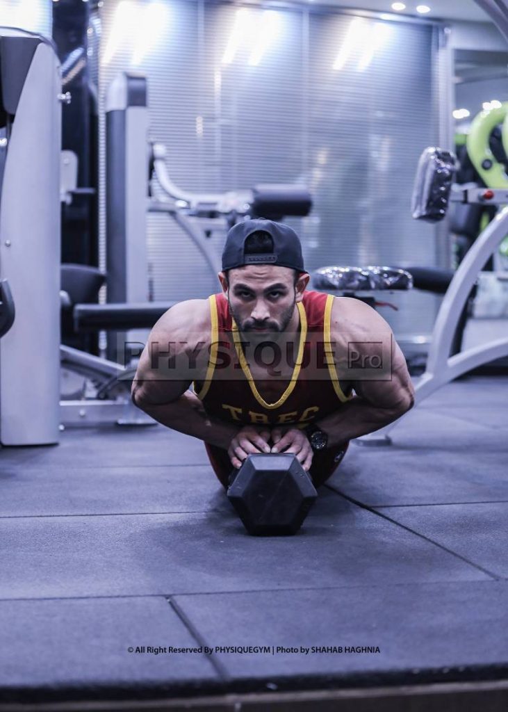 آموزش حرکت پشت بازو شنا دست جمع